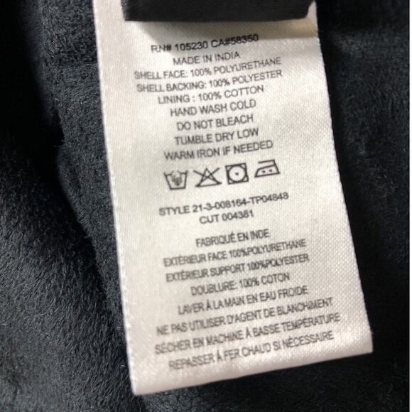 Joie Bonita Top Faux Leather Gathered Halter Neck Sleeveless Keyhole Black Small - Picture 7 of 8